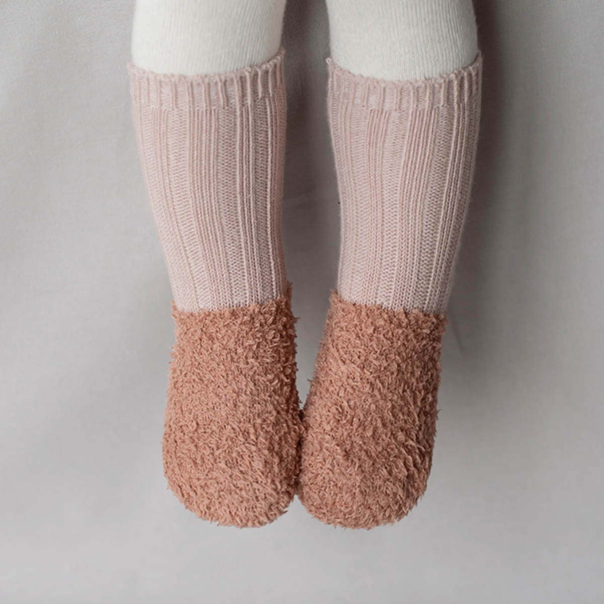Winter layered colour socks