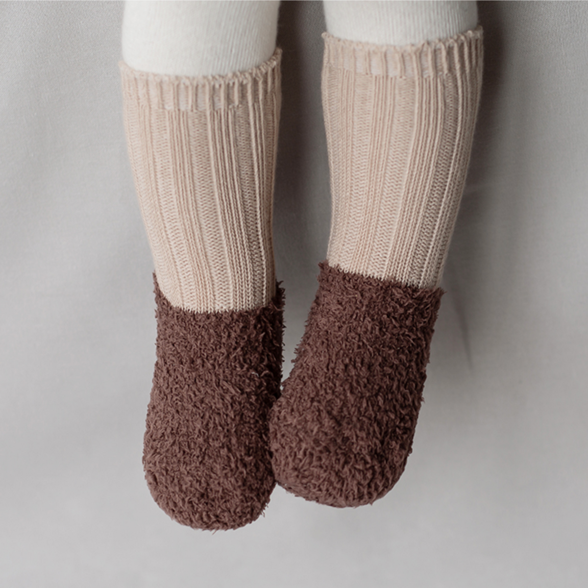 Winter layered colour socks