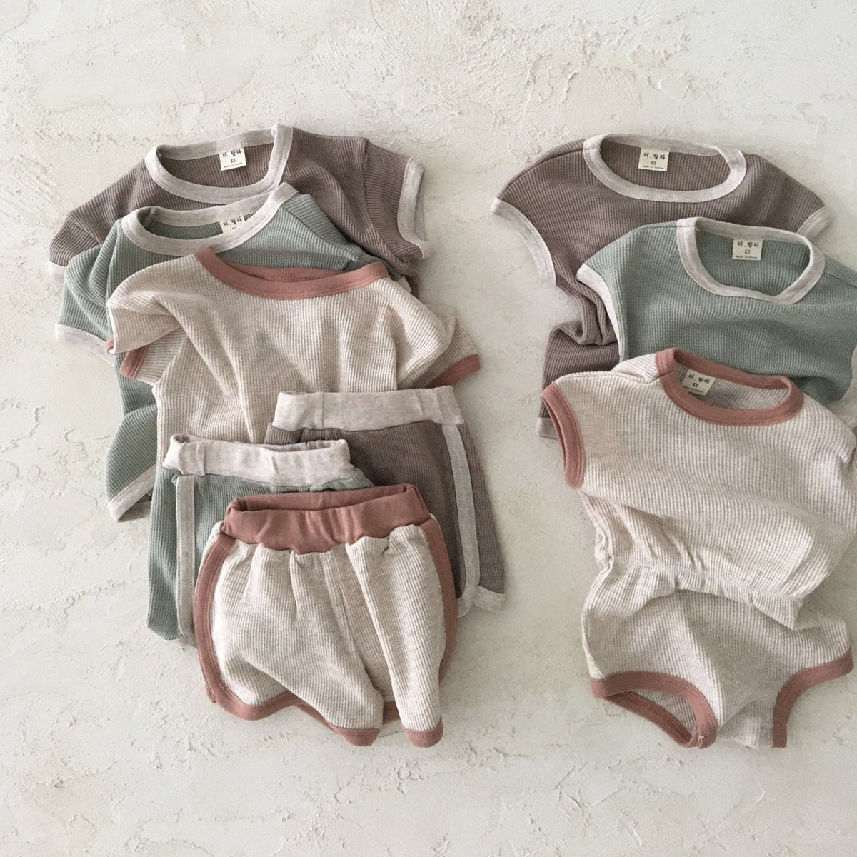Oatmeal top & bottom set