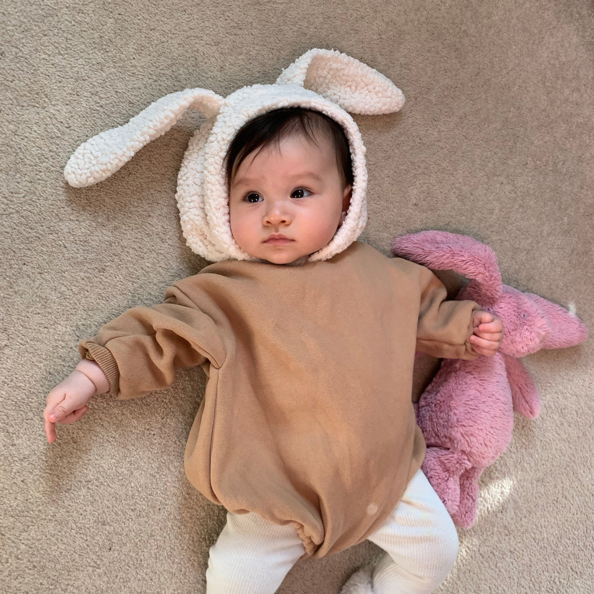 Fleecy bunny suit