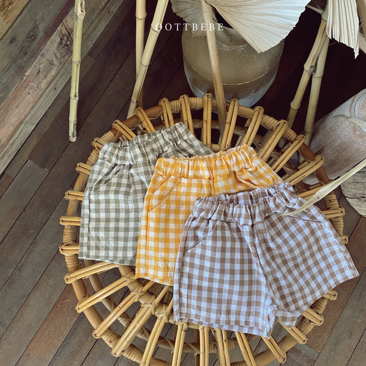Chequered shorts