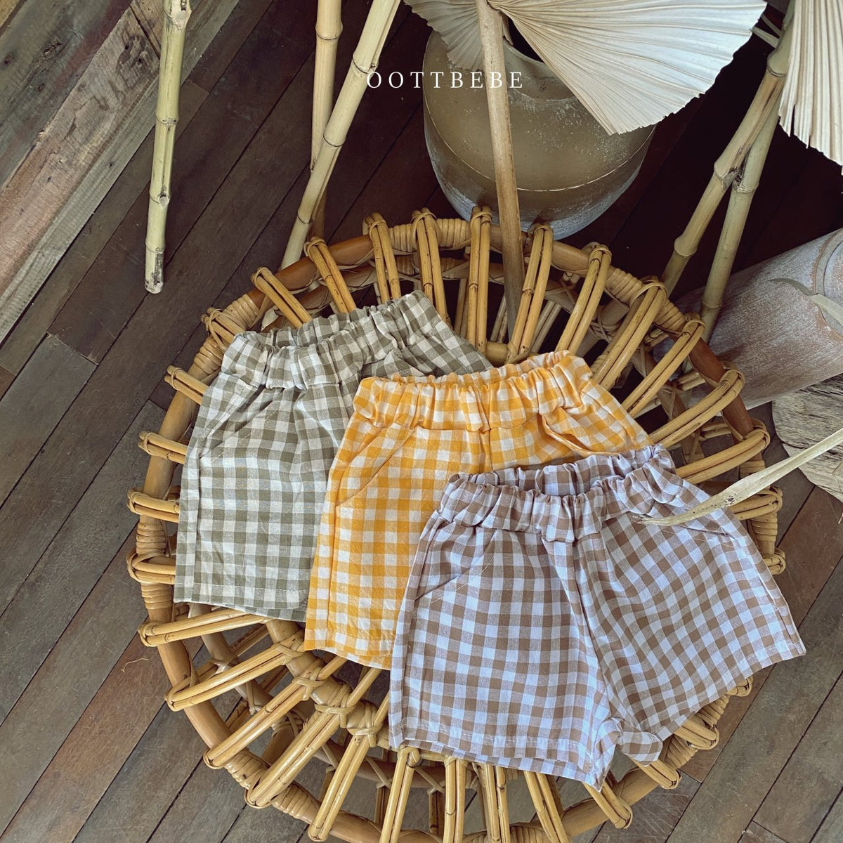 Chequered shorts