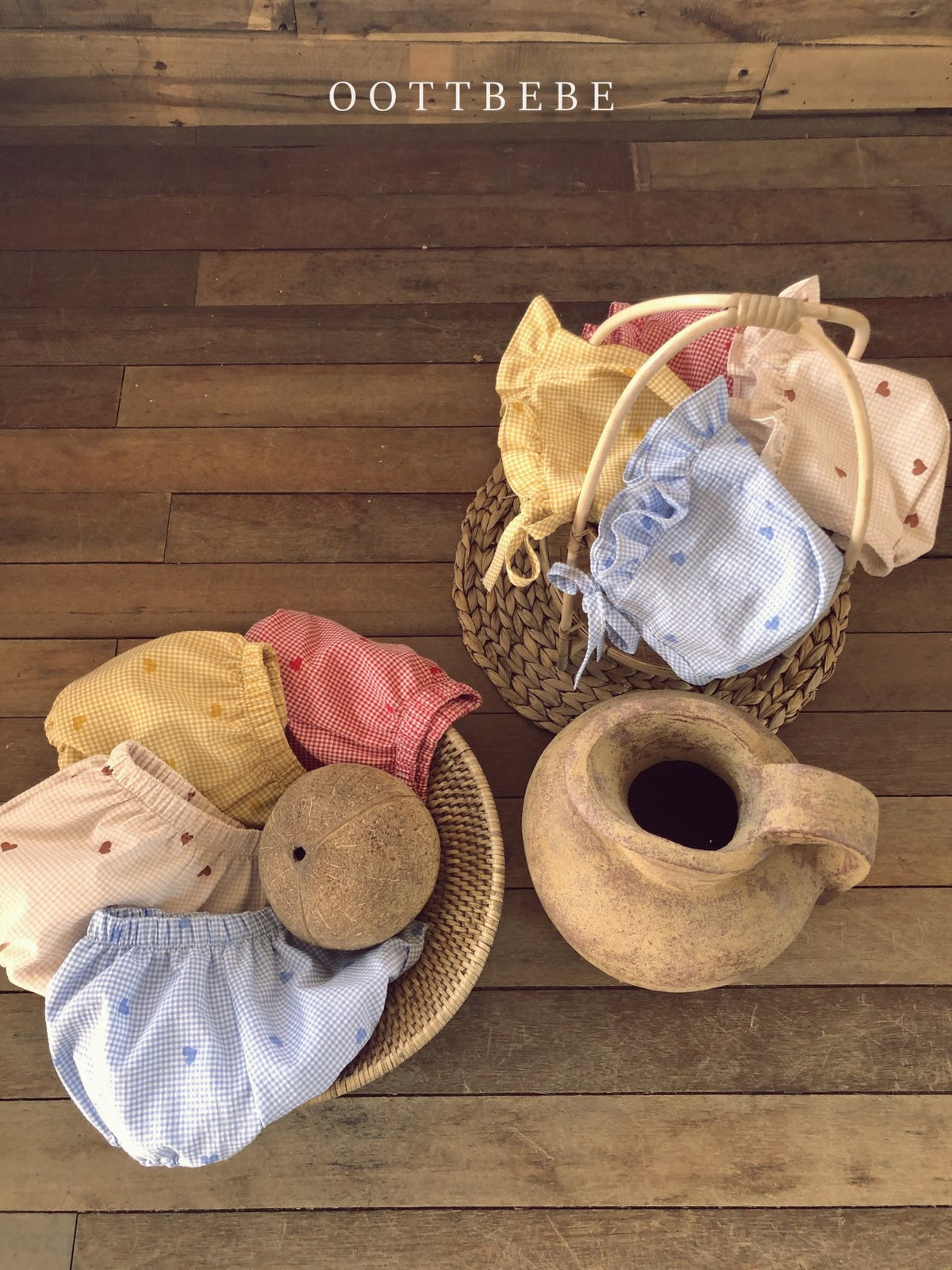 Heart Bloomer & Bonnet set