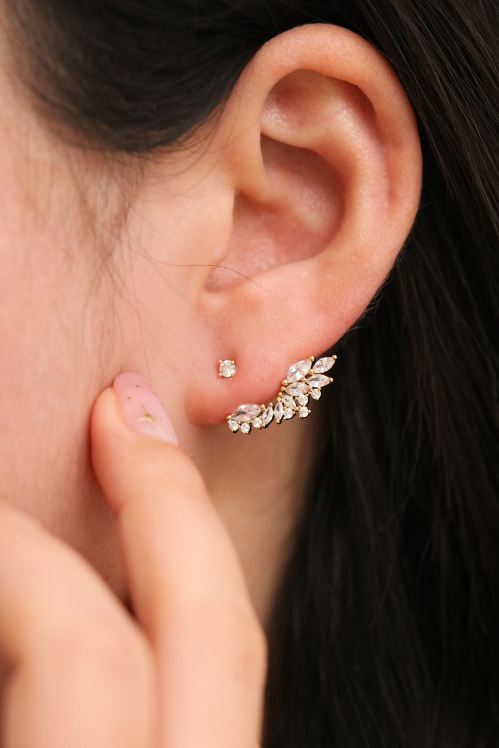 (Free shipping) Earrings Duo