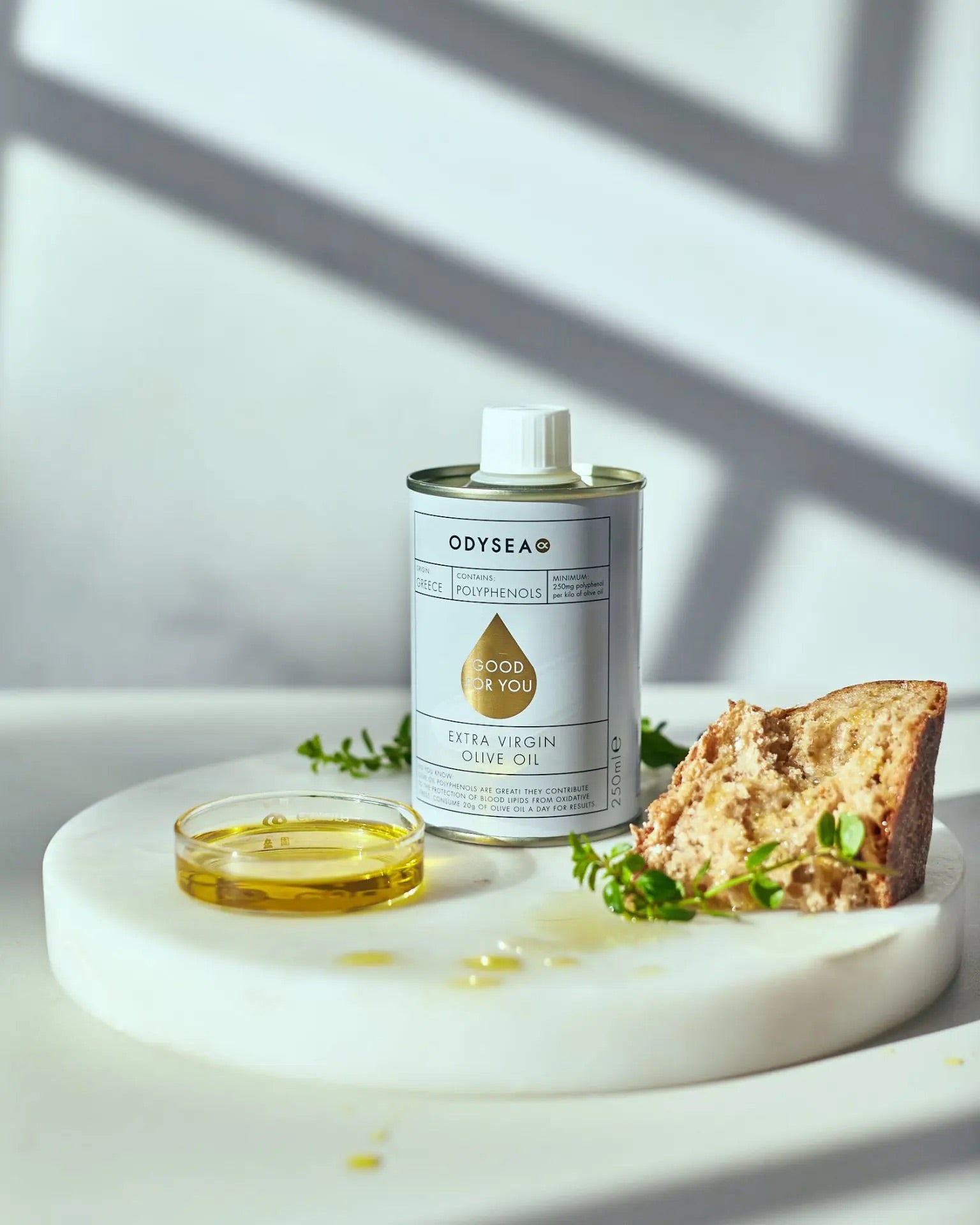 Odysea 고폴리페놀 엑스트라버진 올리브오일 250ml 그리스산 EVOO