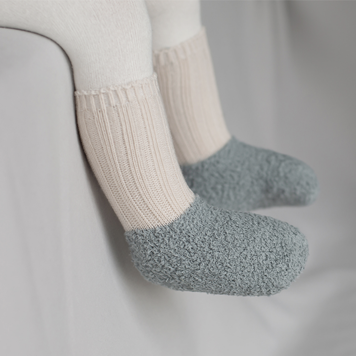 Winter layered colour socks