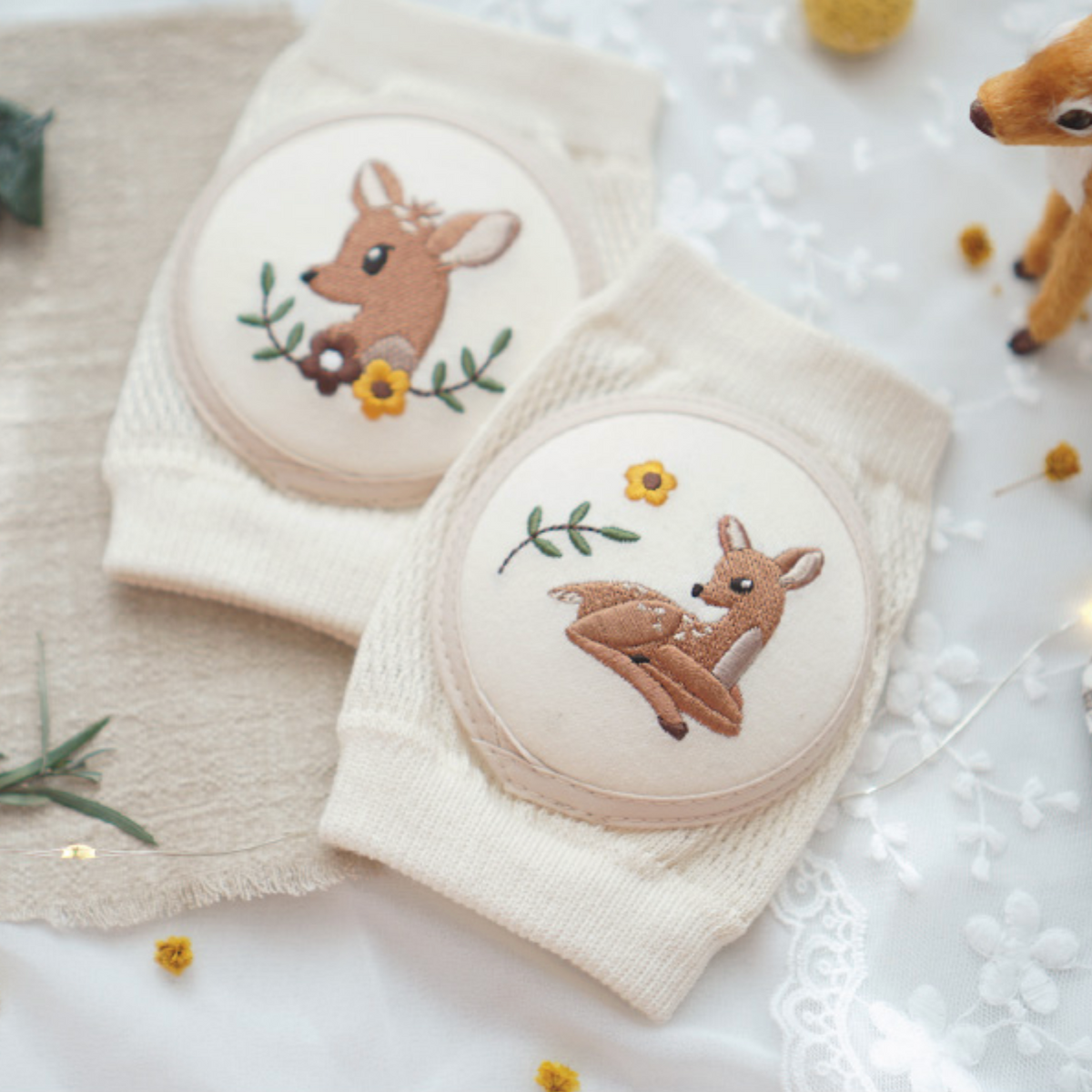 Fawn knee pads