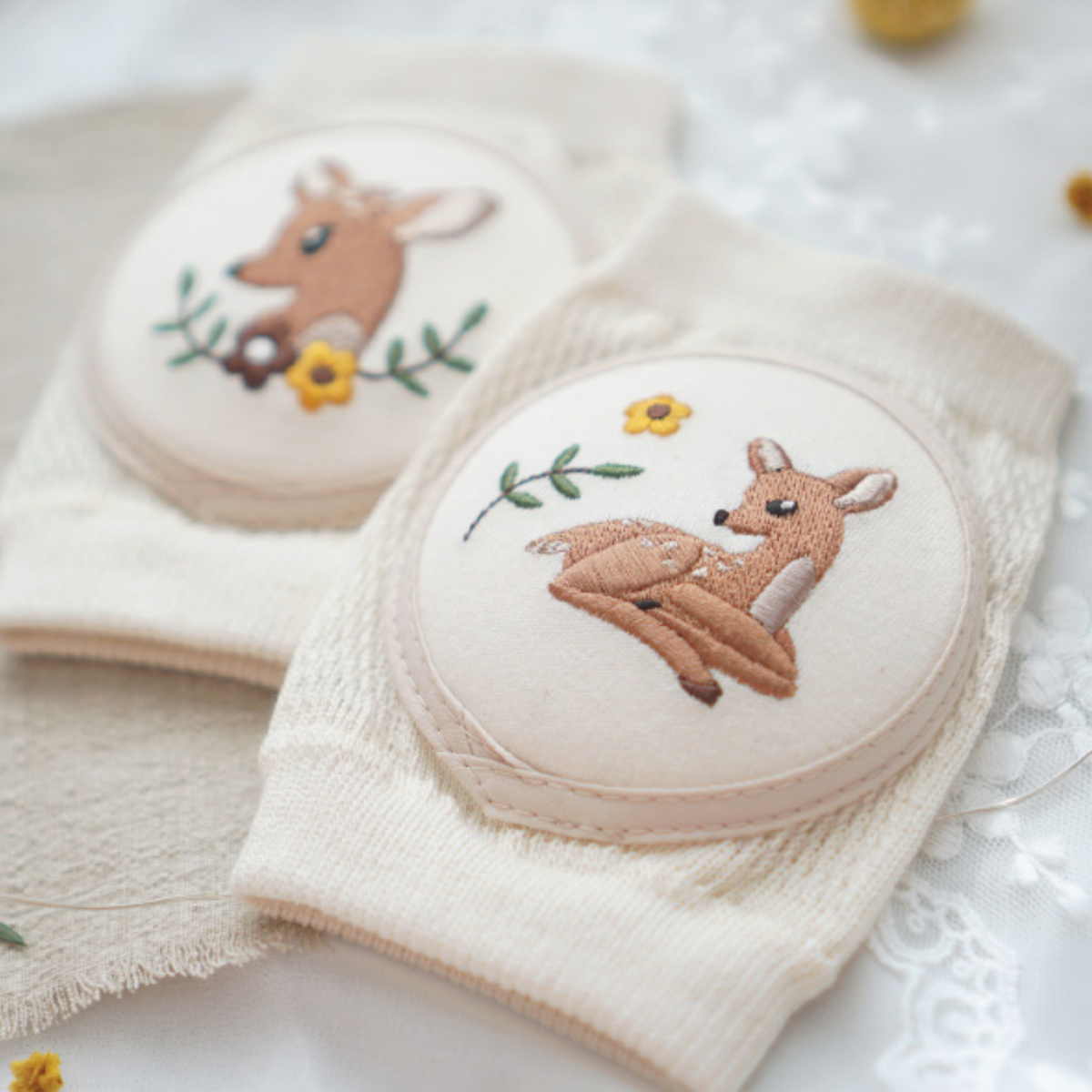 Fawn knee pads