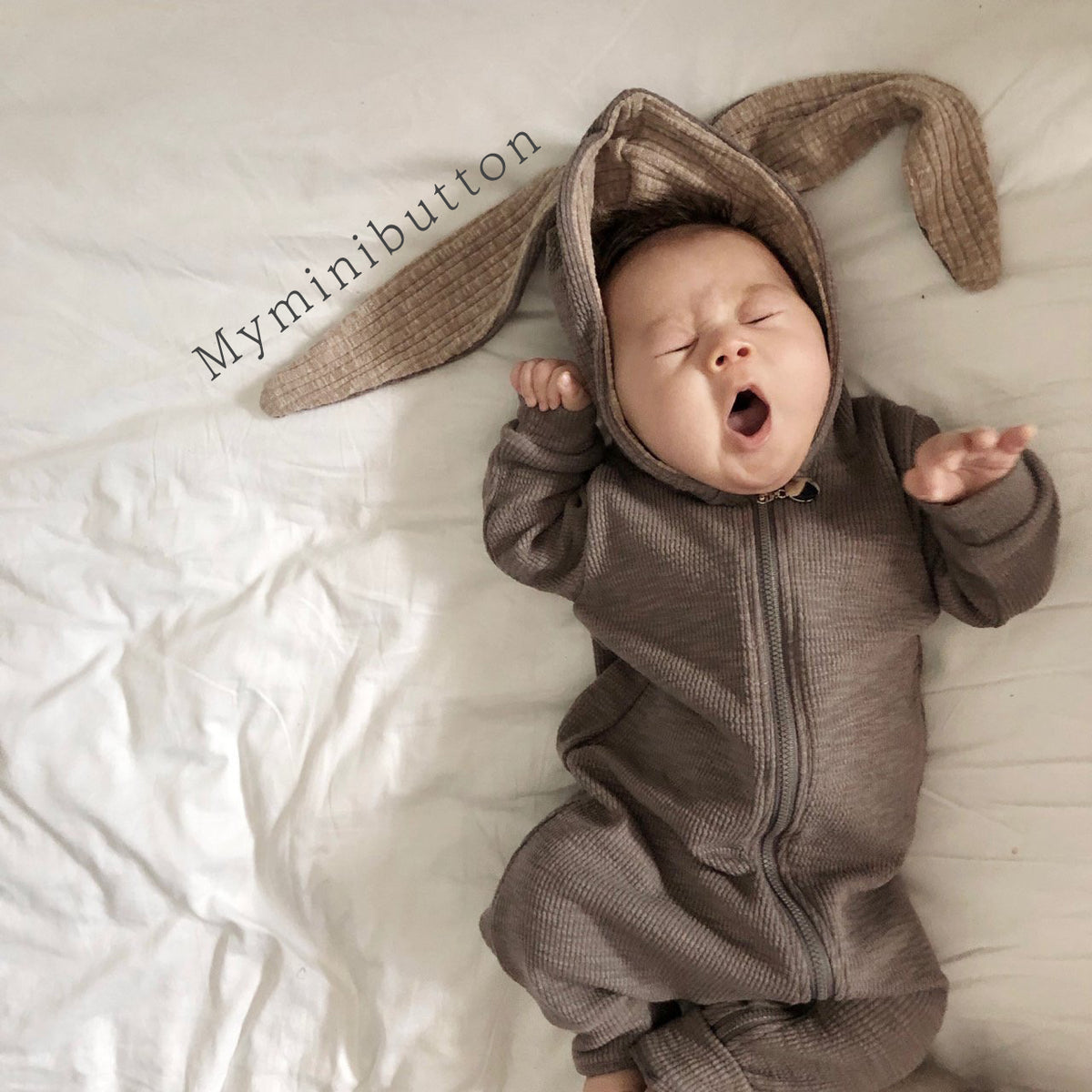 Bunny Ears Hood Jumpsuit