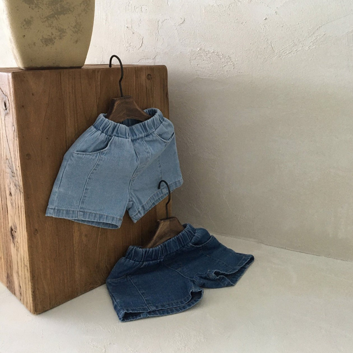 Denim shorts