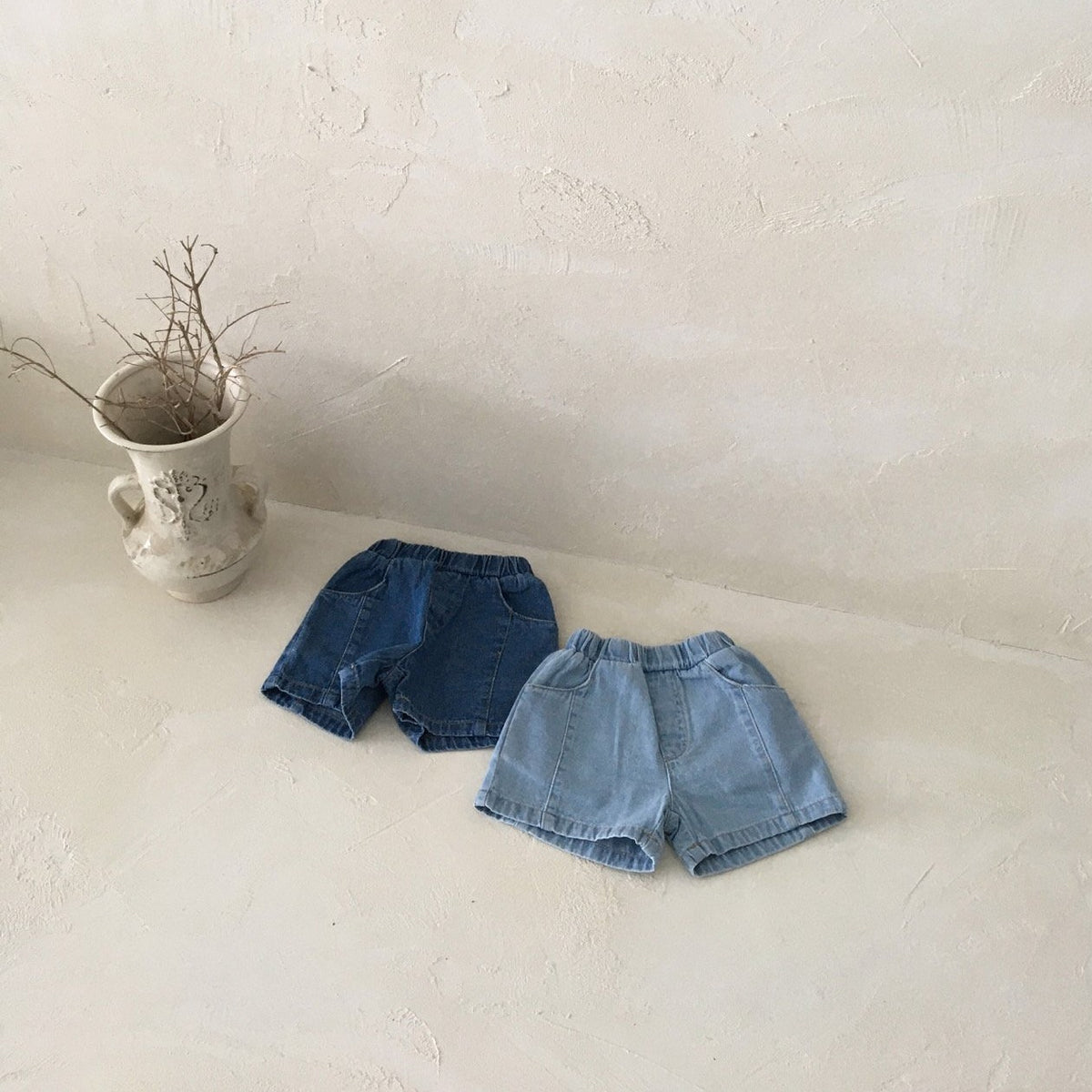Denim shorts