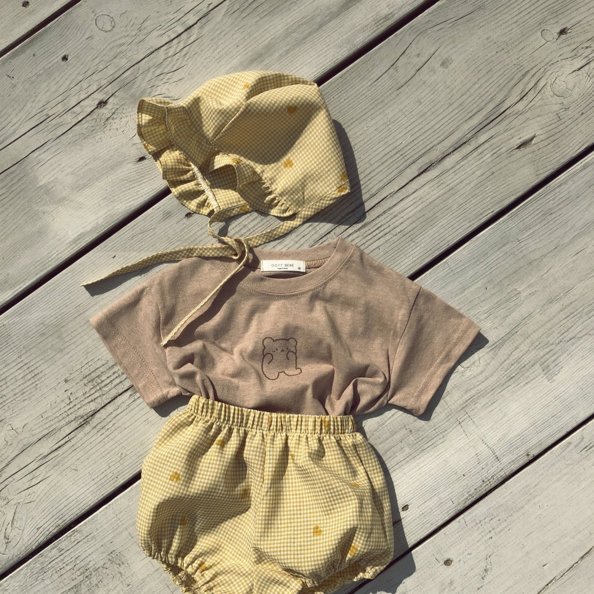 Heart Bloomer & Bonnet set