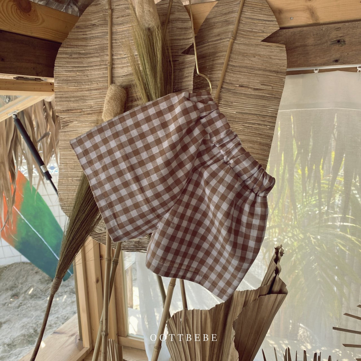 Chequered shorts